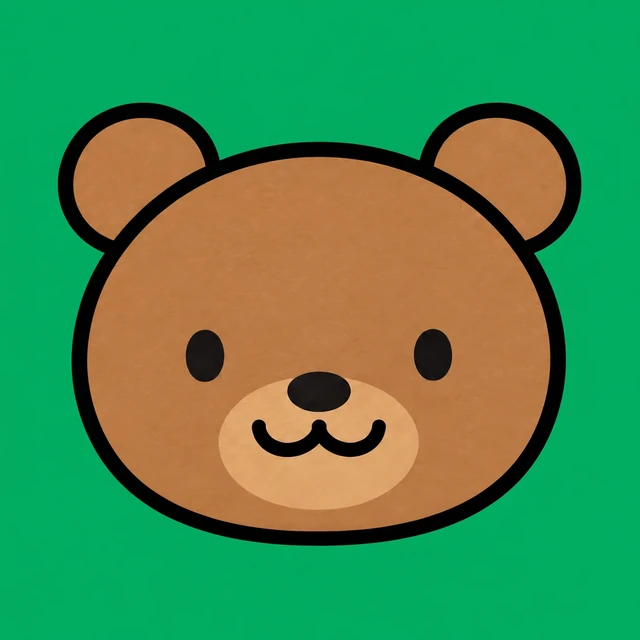たぎのキャラクター、くまの顔